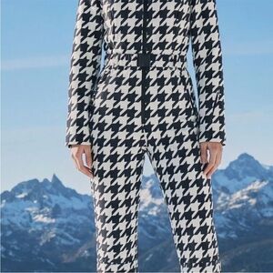 Houndstooth ski suit
